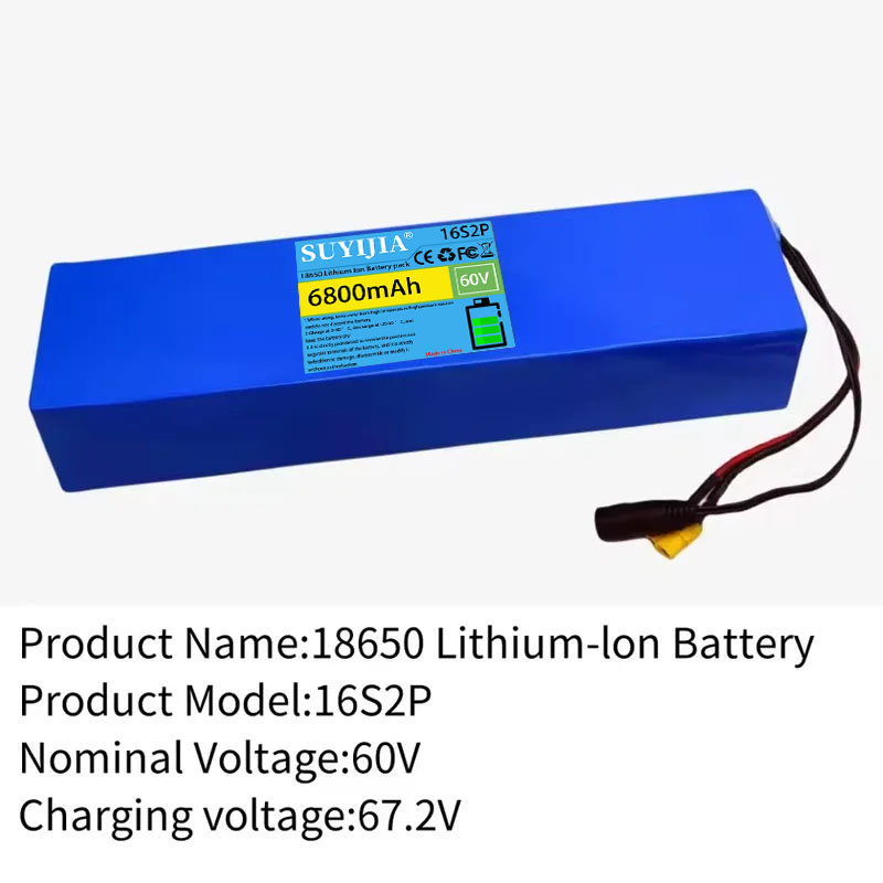 حزمة بطارية ليثيوم 16S2P، 60 ف - مراجعة 60V 30Ah Electric Scooter Battery وسعره