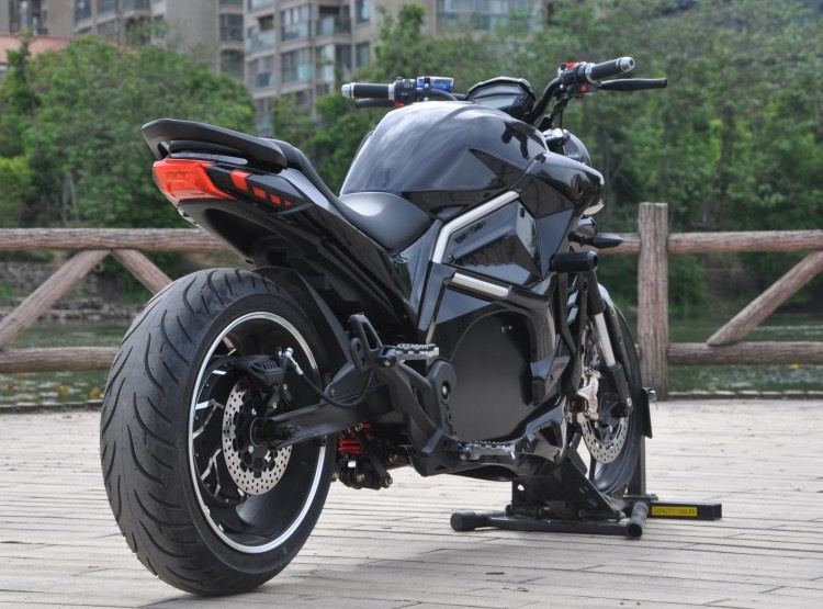 دراجة رياضية كهربائية عالية ال - مراجعة 72V 5000W Electric Motorcycle وسعره