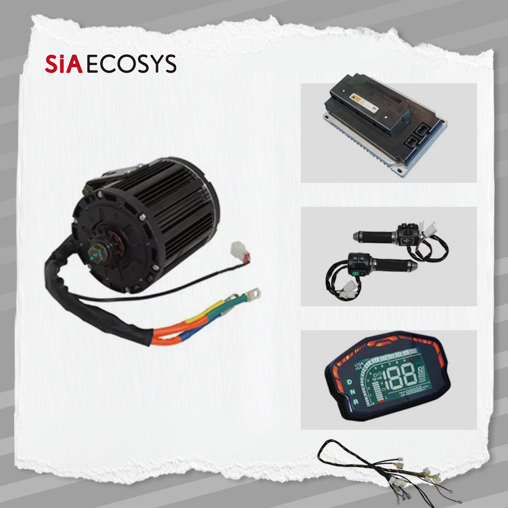 QS138 90H منتصف محرك عدة 4000  - مراجعة Electric Motorcycle Conversion Kit 72V وسعره