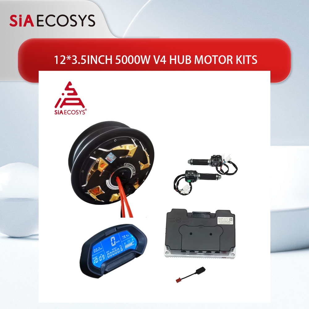 QS موتور 12*3.5 بوصة 5000 واط  - مراجعة 72V 5000W Electric Motorcycle وسعره